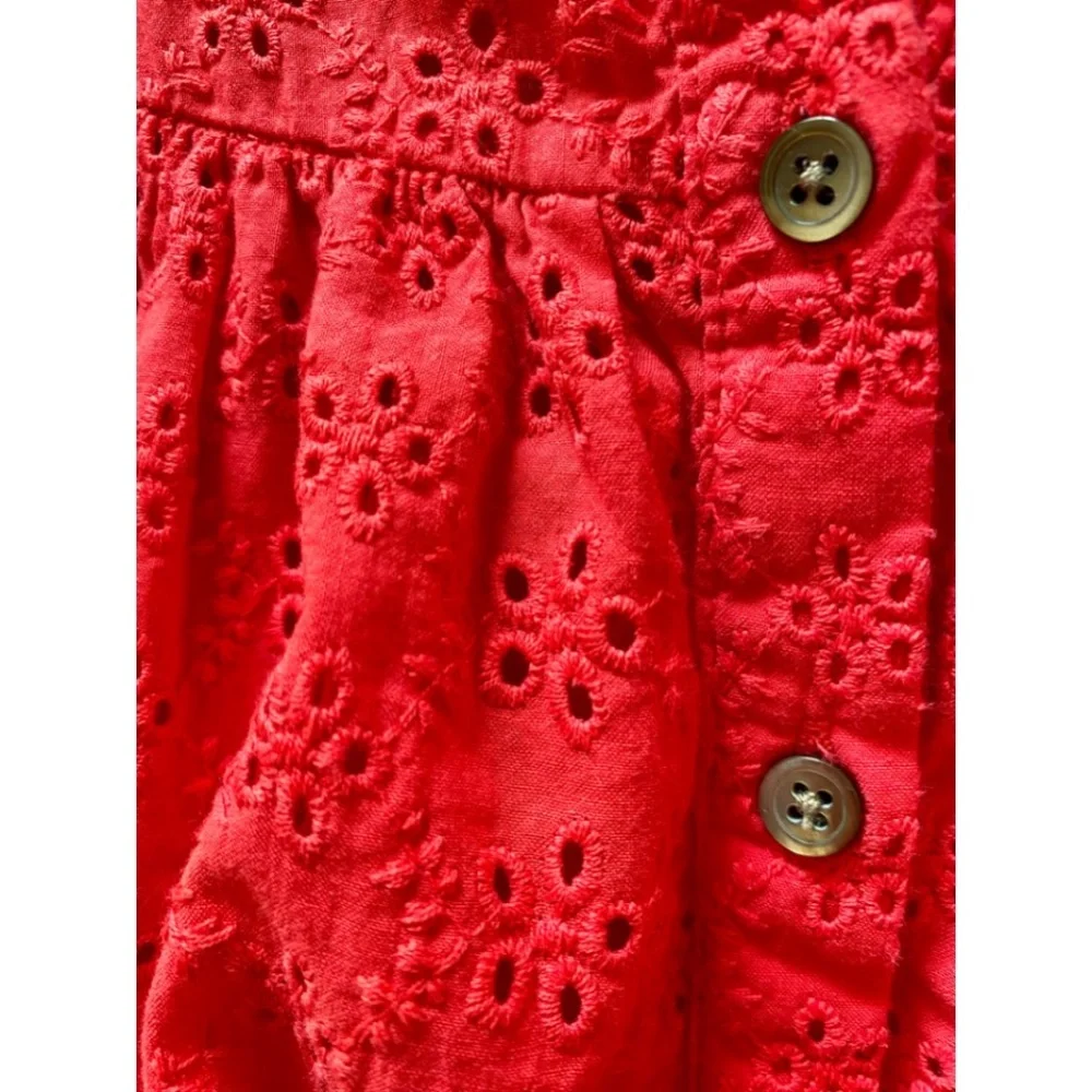 Madewell Ruffle-Sleeve Bib Top - Picture 2 of 4